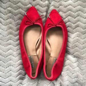 Red Steve Madden Ballet Flats